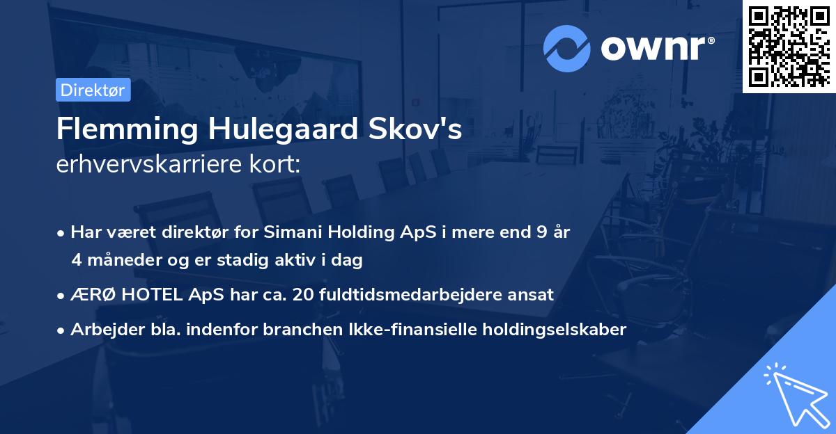 Flemming Hulegaard Skov's erhvervskarriere kort