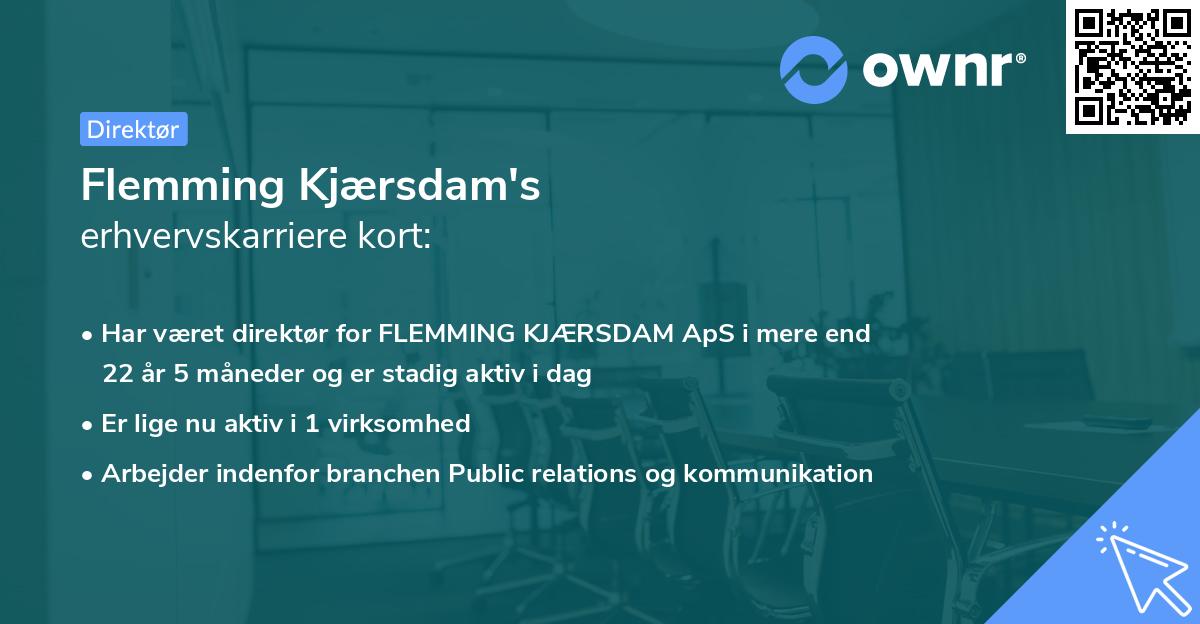 Flemming Kjærsdam's erhvervskarriere kort