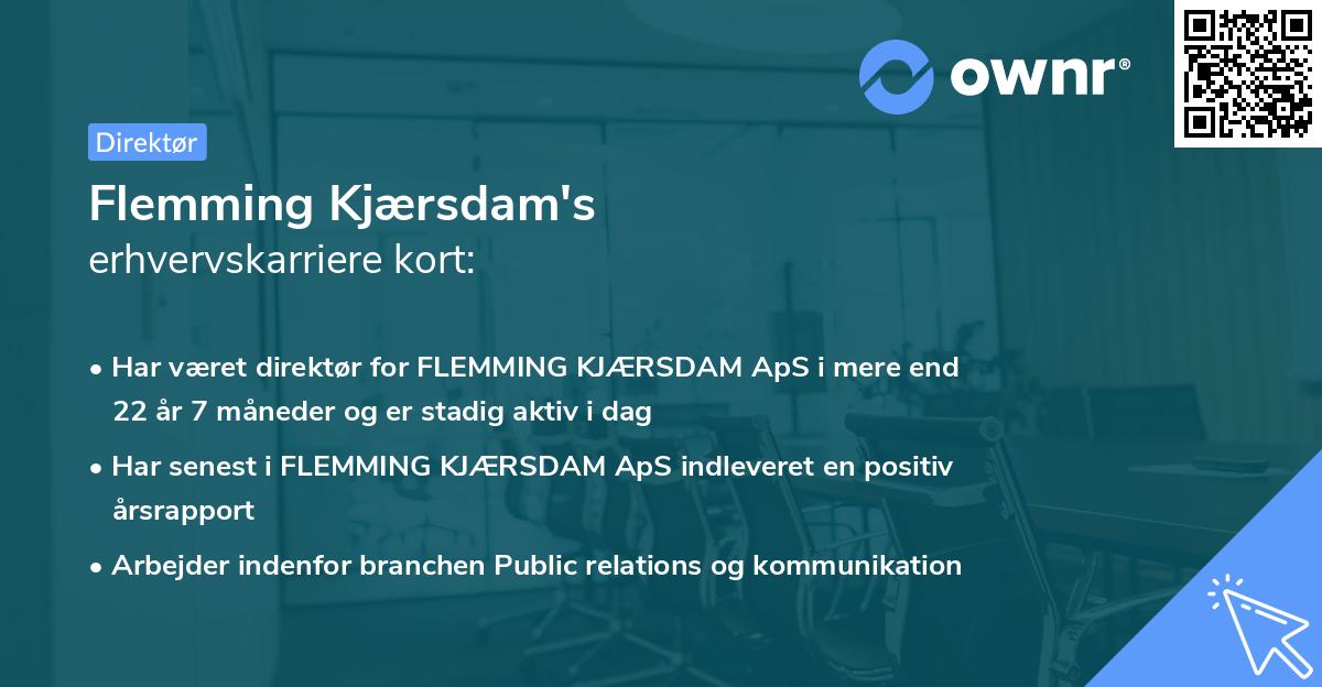 Flemming Kjærsdam's erhvervskarriere kort