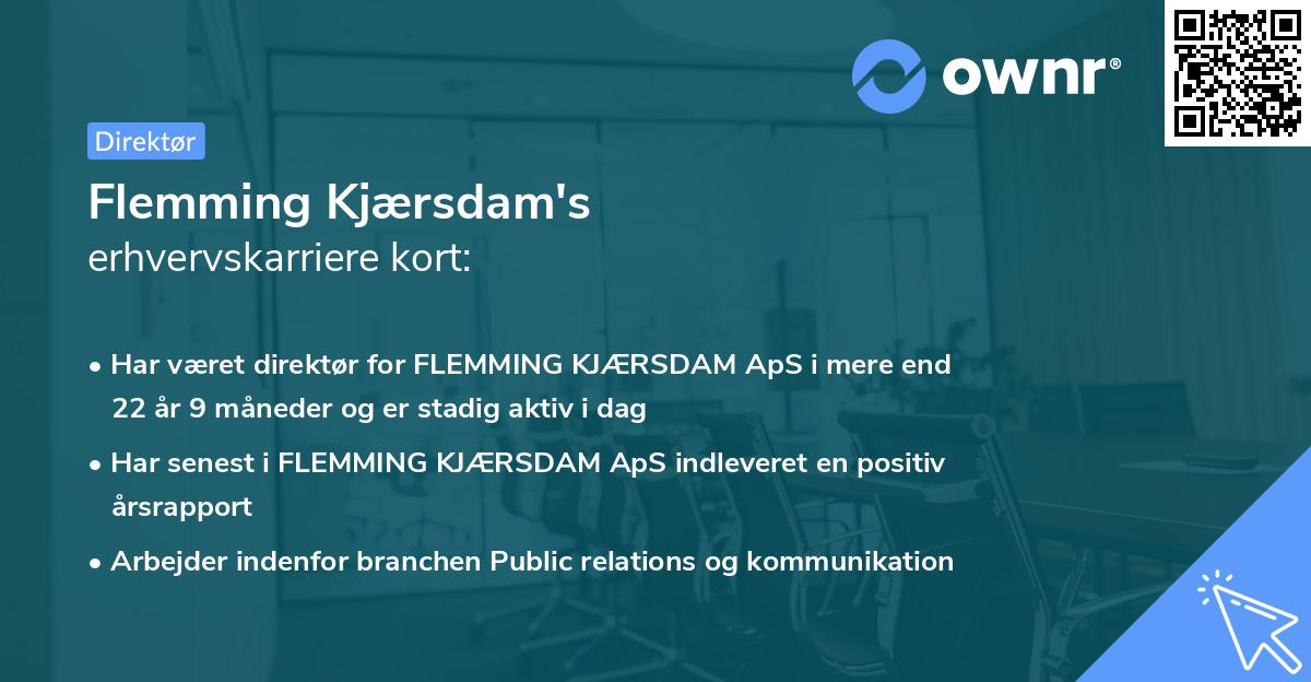 Flemming Kjærsdam's erhvervskarriere kort