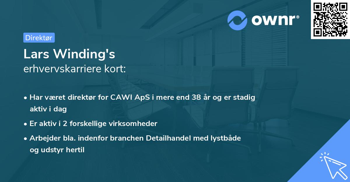 Lars Winding's erhvervskarriere kort