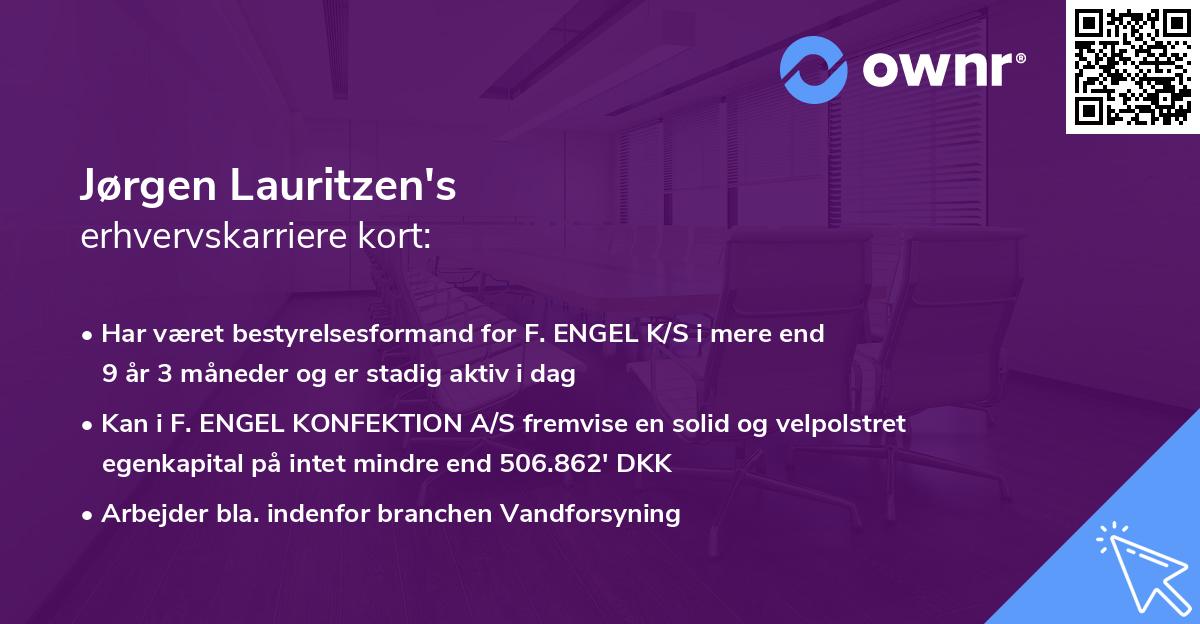 Jørgen Lauritzen's erhvervskarriere kort