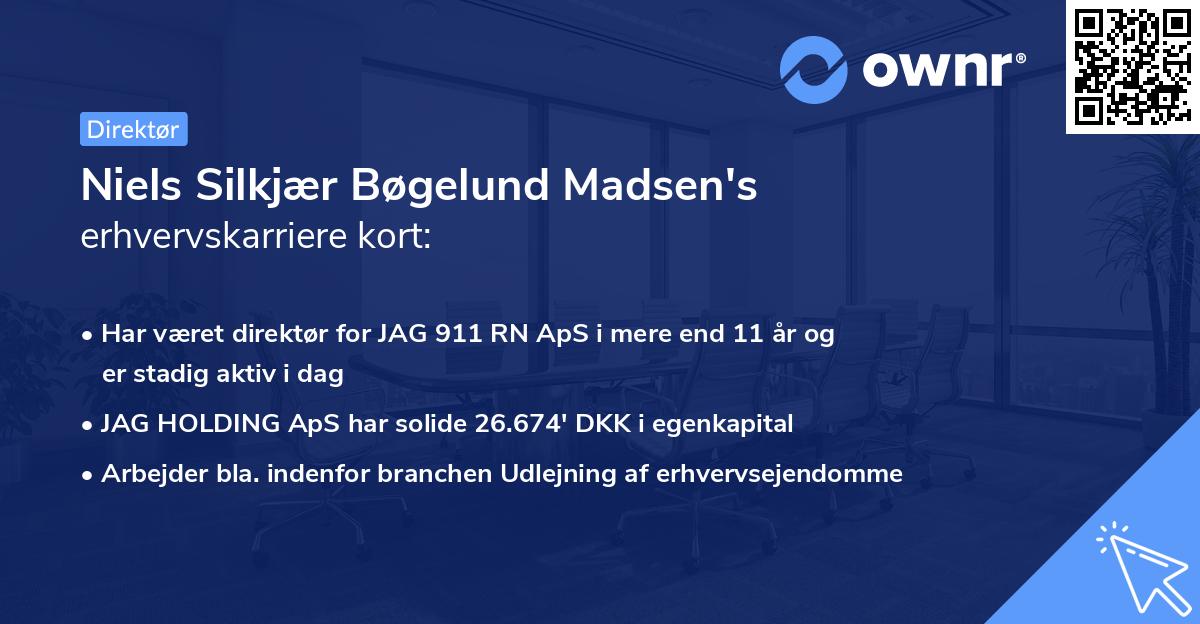 Niels Silkjær Bøgelund Madsen's erhvervskarriere kort