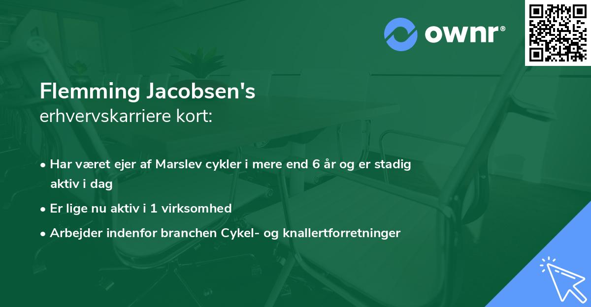 Flemming Jacobsen's erhvervskarriere kort