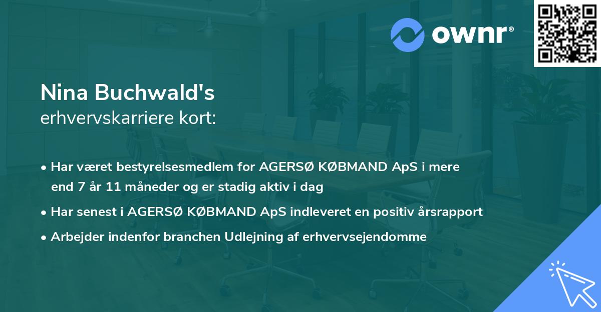 Nina Buchwald's erhvervskarriere kort