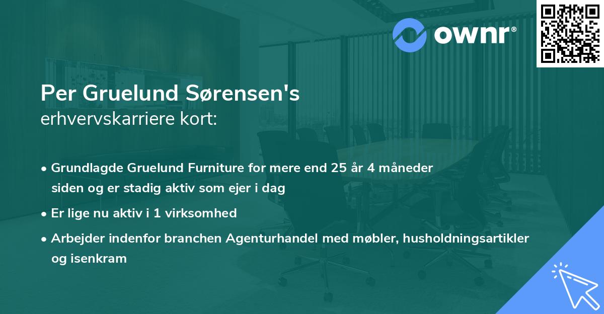Per Gruelund Sørensen's erhvervskarriere kort