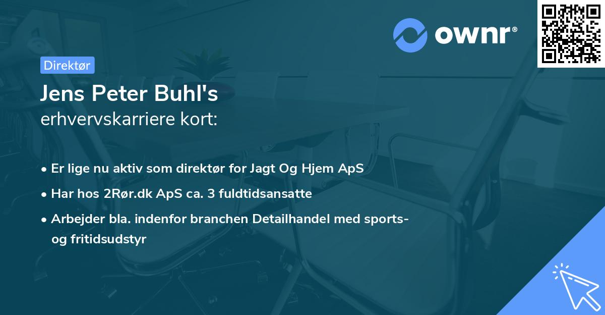 Jens Peter Buhl's erhvervskarriere kort