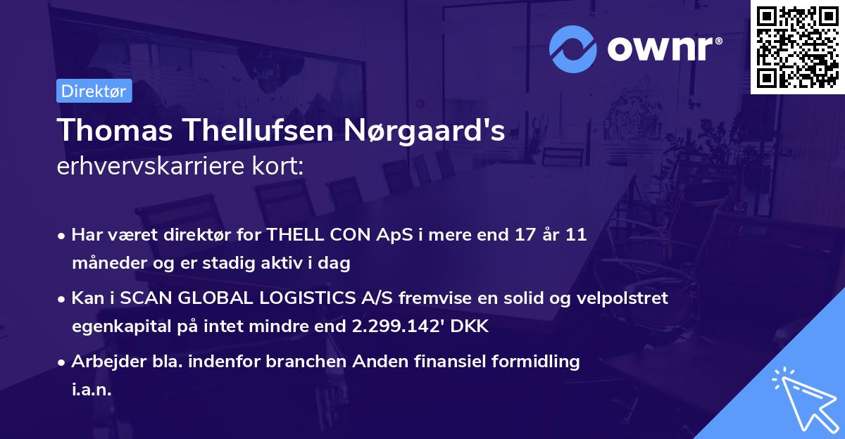 Thomas Thellufsen Nørgaard's erhvervskarriere kort