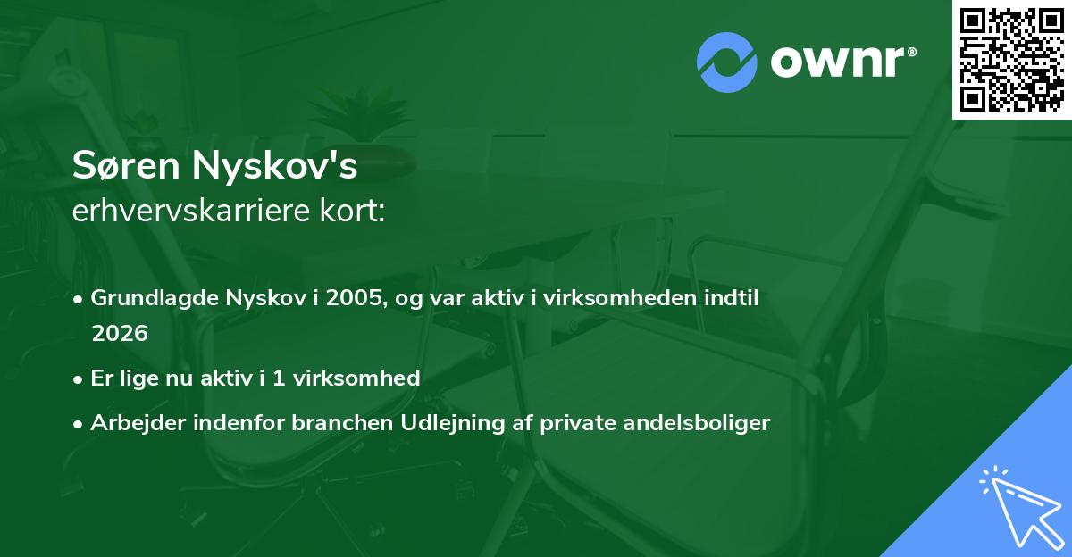 Søren Nyskov's erhvervskarriere kort