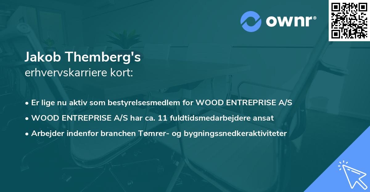 Jakob Themberg's erhvervskarriere kort
