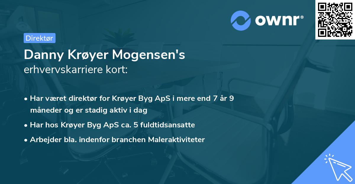 Danny Krøyer Mogensen's erhvervskarriere kort