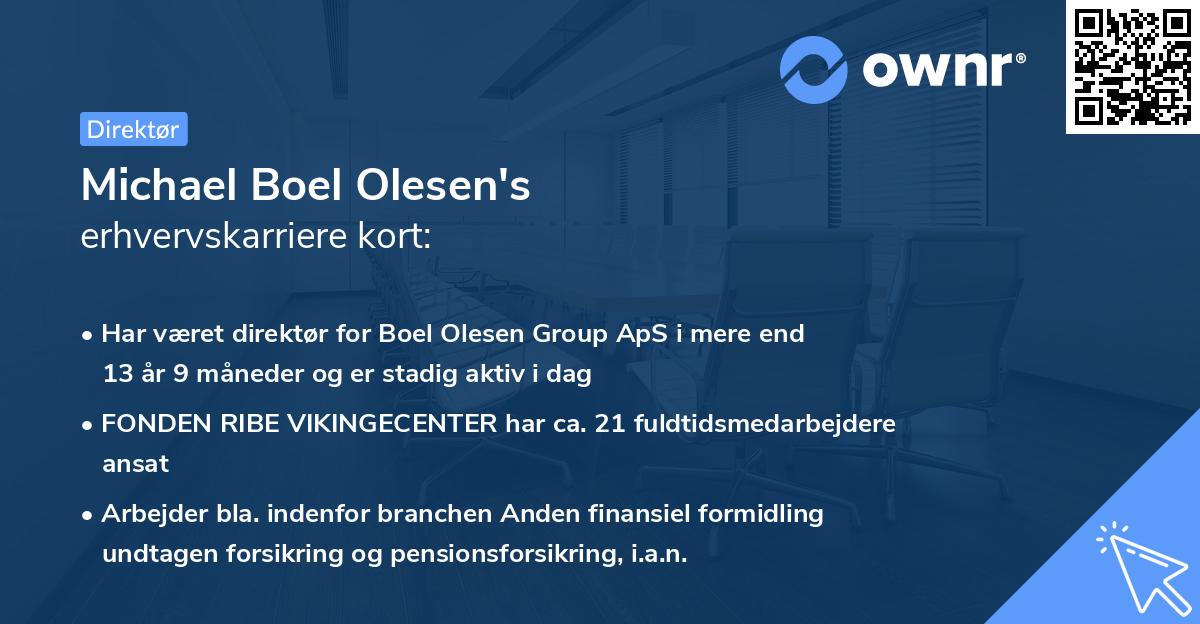 Michael Boel Olesen's erhvervskarriere kort