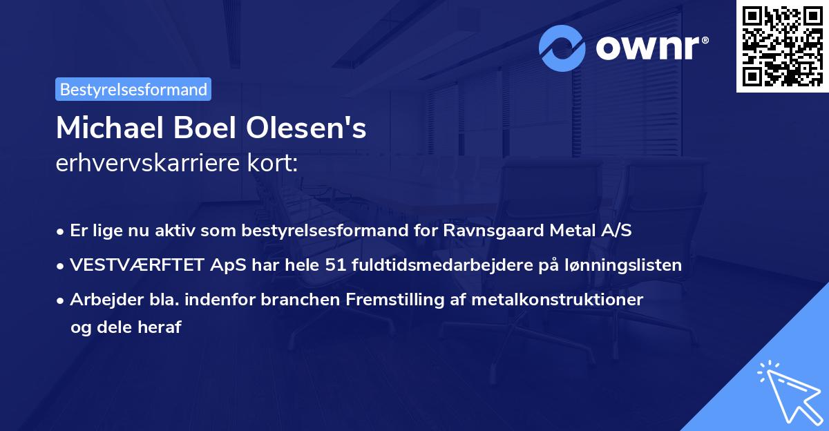 Michael Boel Olesen's erhvervskarriere kort