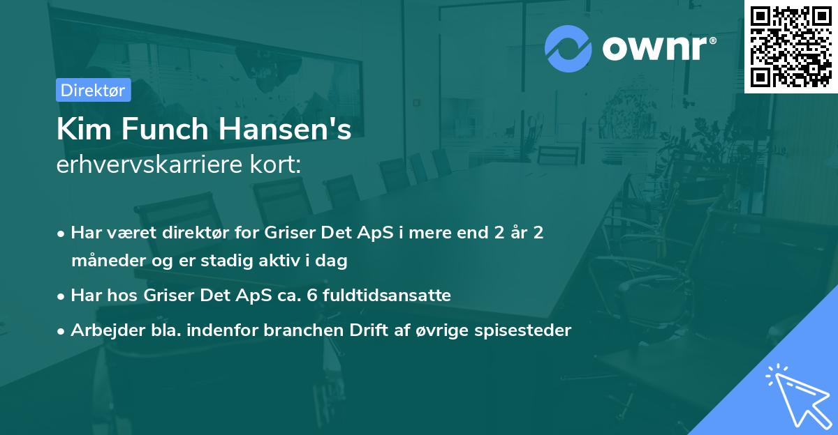 Kim Funch Hansen's erhvervskarriere kort