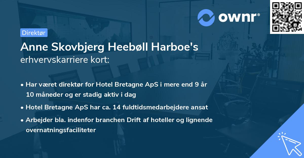 Anne Skovbjerg Heebøll Harboe's erhvervskarriere kort