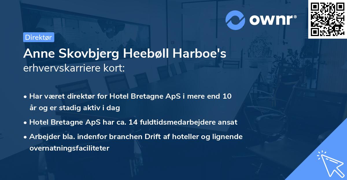 Anne Skovbjerg Heebøll Harboe's erhvervskarriere kort