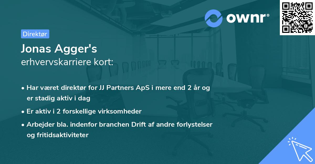 Jonas Agger's erhvervskarriere kort