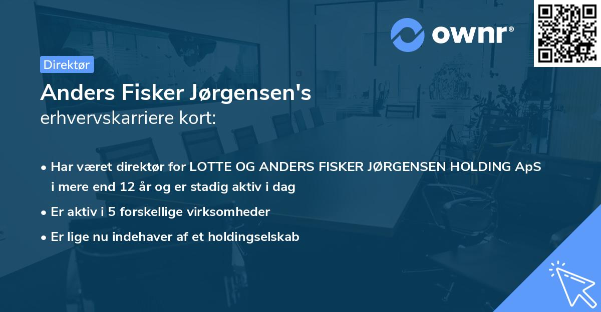 Anders Fisker Jørgensen's erhvervskarriere kort