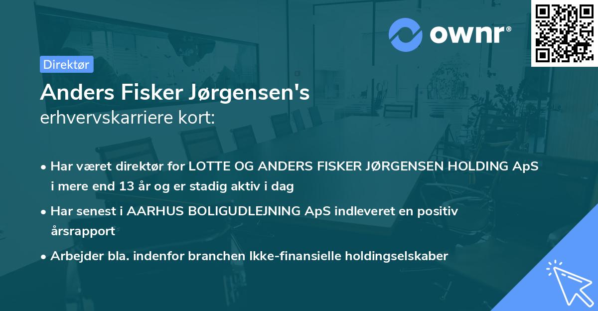 Anders Fisker Jørgensen's erhvervskarriere kort