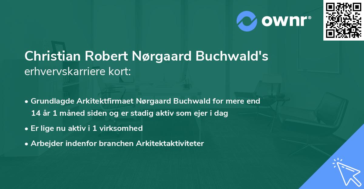 Christian Robert Nørgaard Buchwald's erhvervskarriere kort
