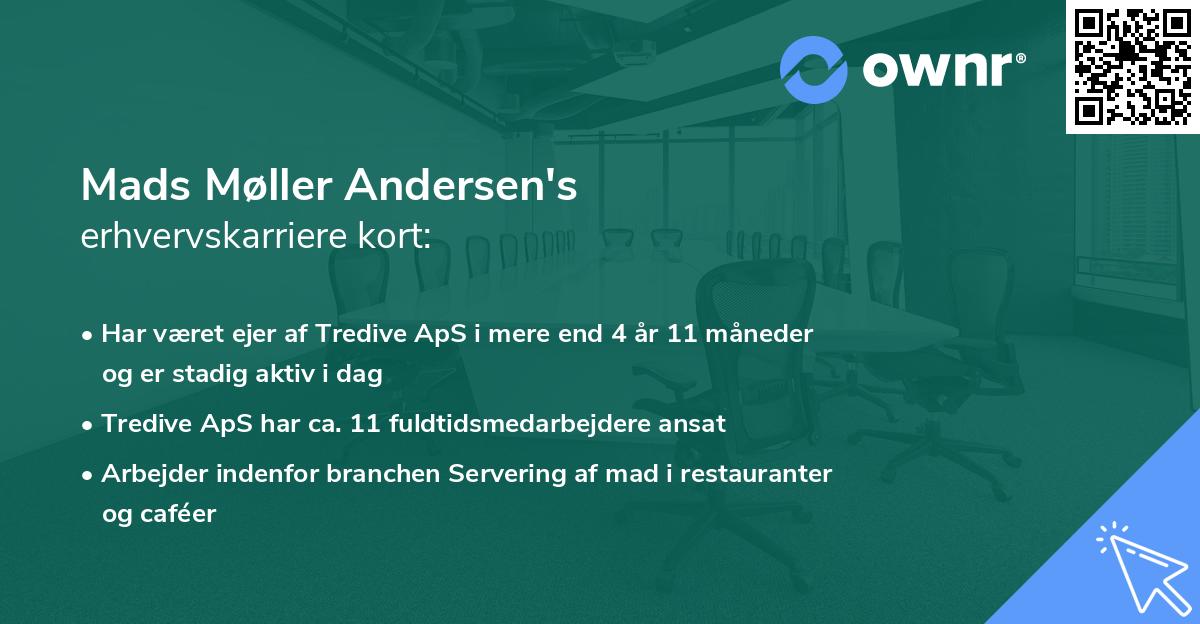 Mads Møller Andersen's erhvervskarriere kort