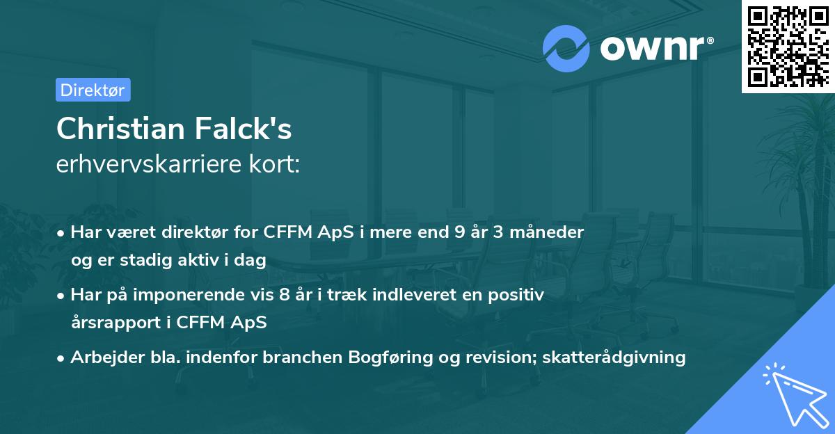 Christian Falck's erhvervskarriere kort