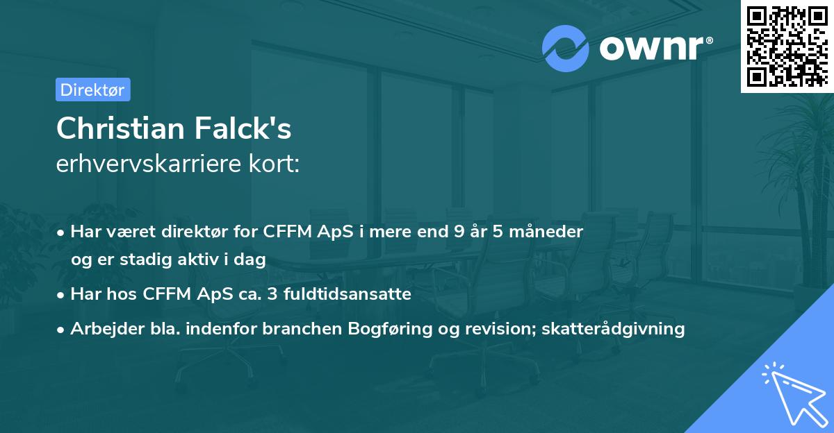 Christian Falck's erhvervskarriere kort
