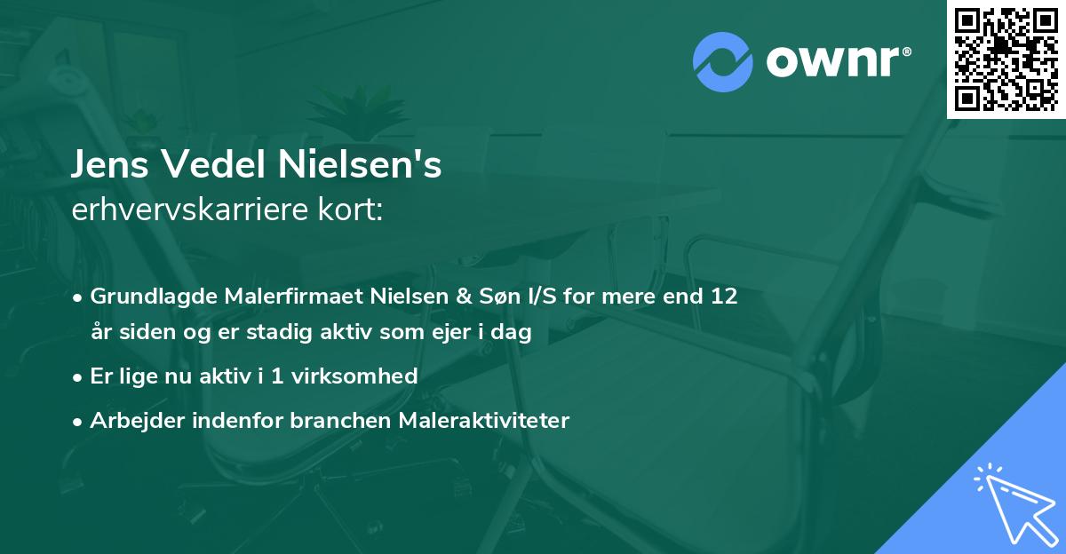 Jens Vedel Nielsen's erhvervskarriere kort