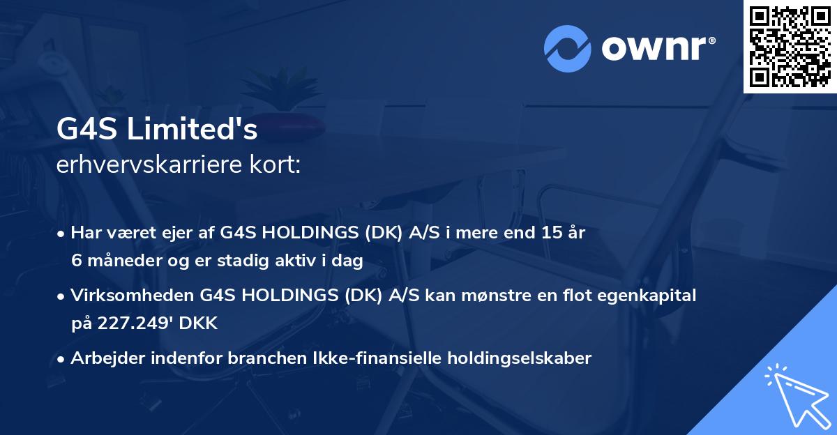 G4S Limited's erhvervskarriere kort