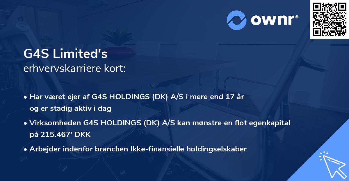 G4S Limited's erhvervskarriere kort