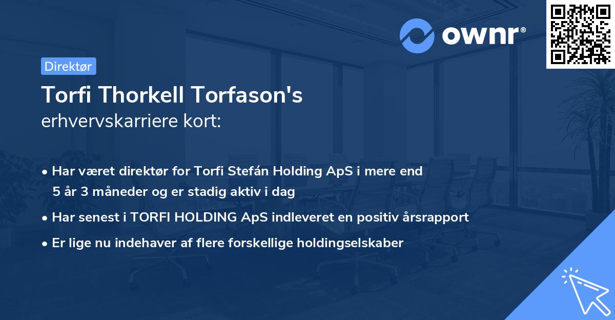 Torfi Thorkell Torfason's erhvervskarriere kort