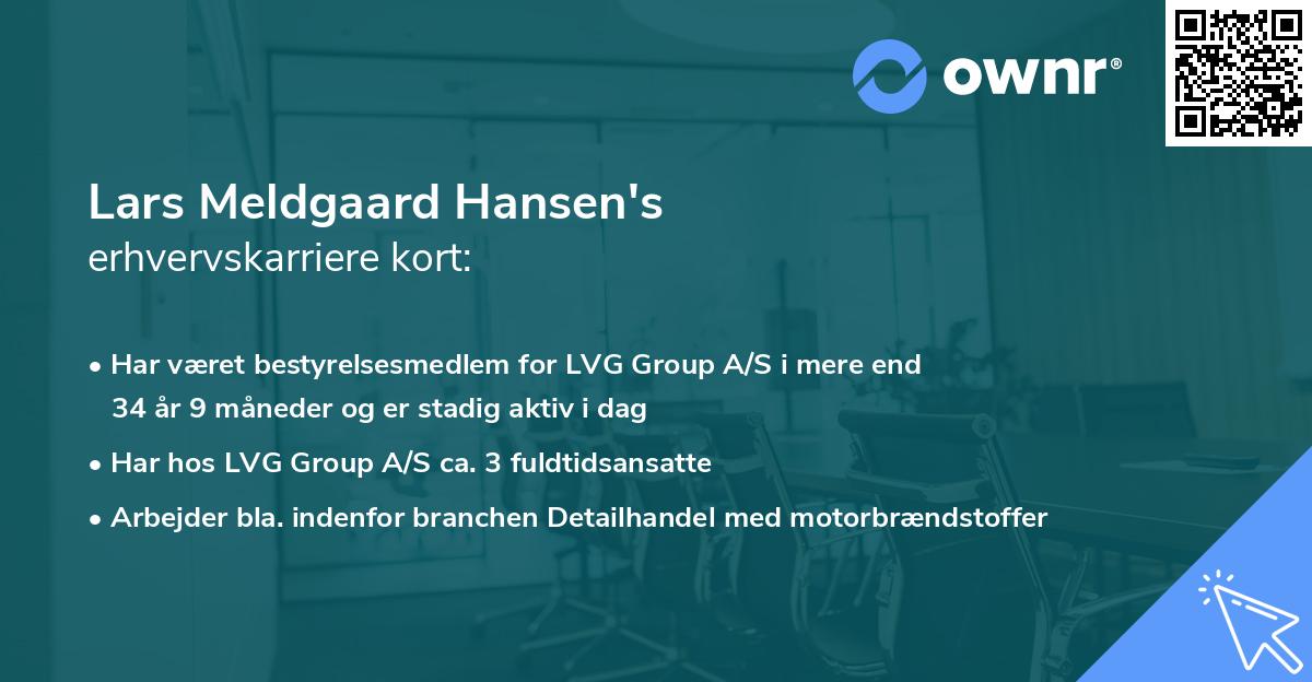 Lars Meldgaard Hansen's erhvervskarriere kort
