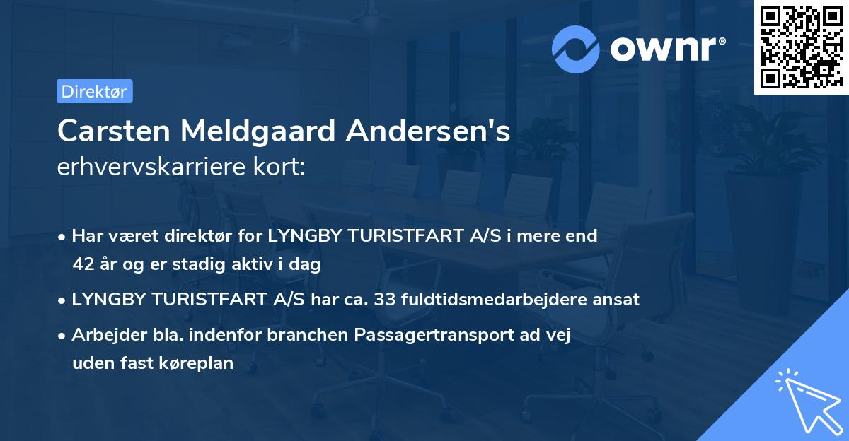 Carsten Meldgaard Andersen's erhvervskarriere kort