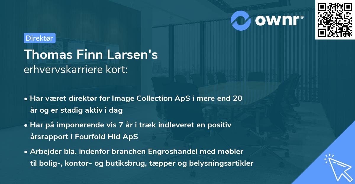 Thomas Finn Larsen's erhvervskarriere kort