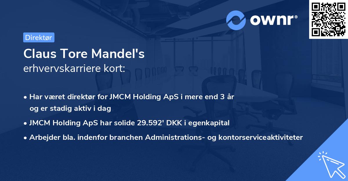 Claus Tore Mandel's erhvervskarriere kort