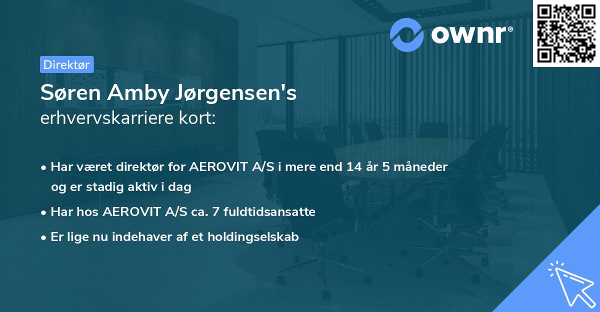 Søren Amby Jørgensen's erhvervskarriere kort