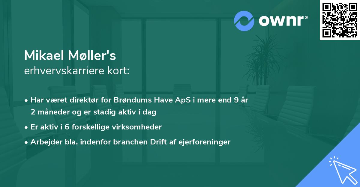 Mikael Møller's erhvervskarriere kort