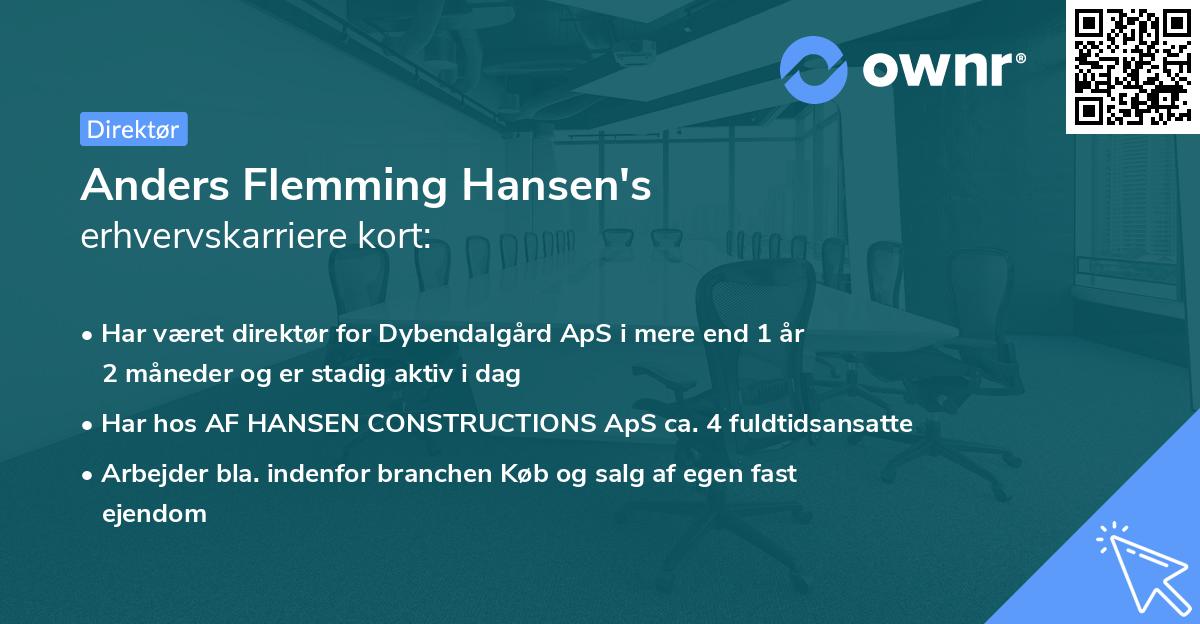Anders Flemming Hansen's erhvervskarriere kort