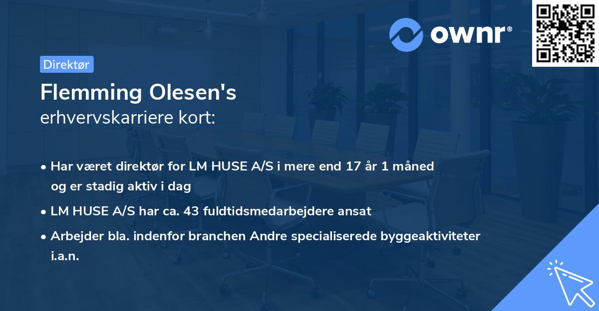 Flemming Olesen's erhvervskarriere kort