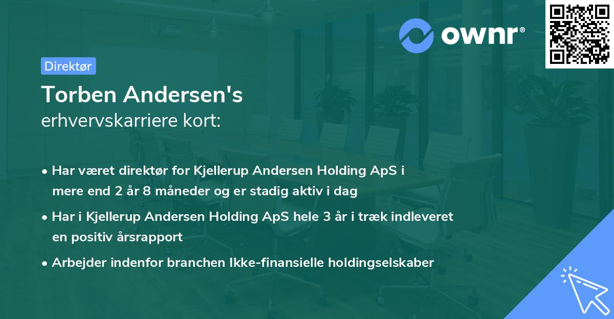 Torben Andersen's erhvervskarriere kort