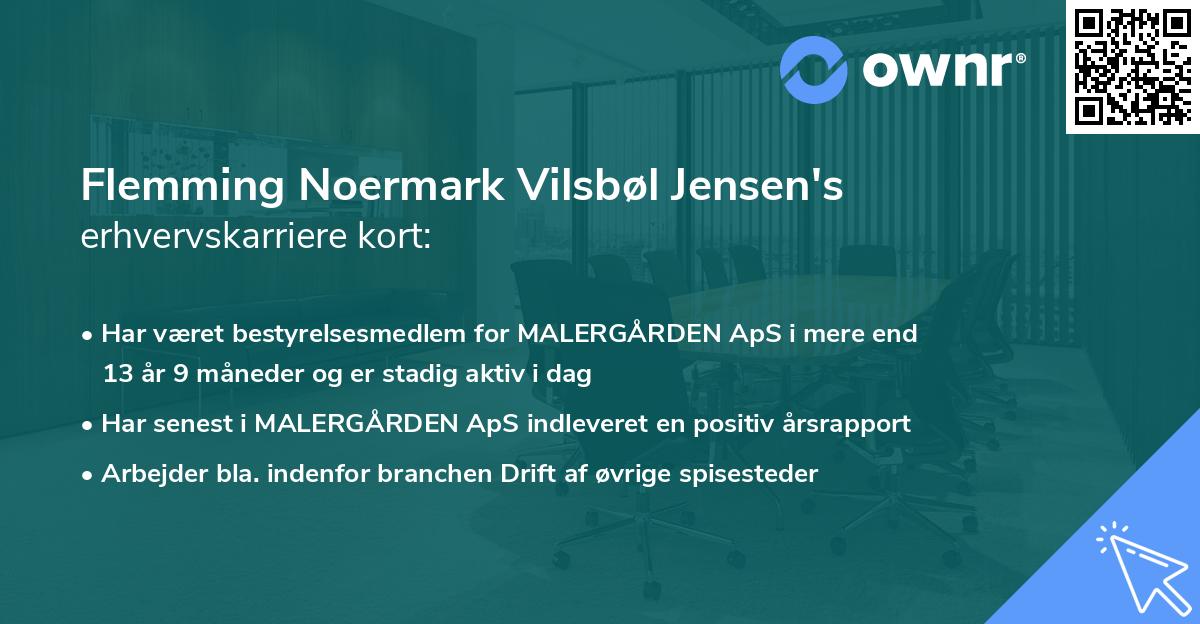 Flemming Noermark Vilsbøl Jensen's erhvervskarriere kort