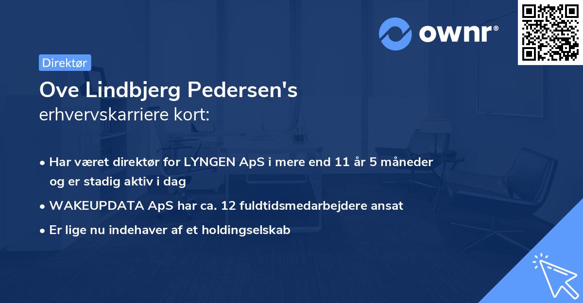 Ove Lindbjerg Pedersen's erhvervskarriere kort