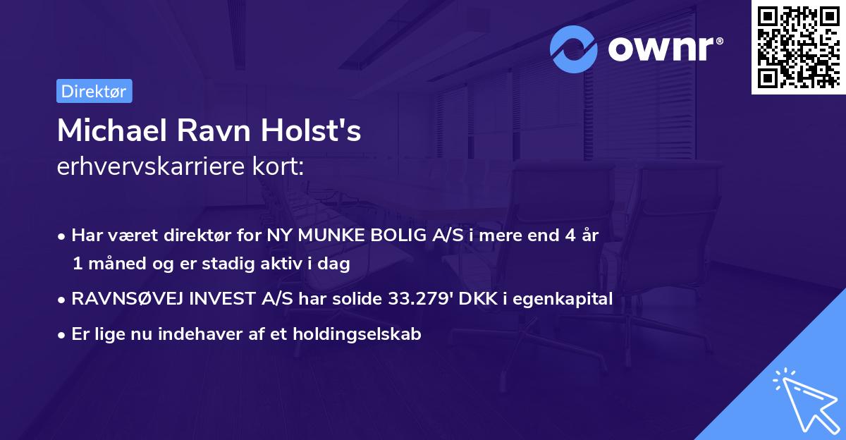 Michael Ravn Holst's erhvervskarriere kort