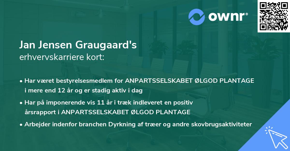 Jan Jensen Graugaard's erhvervskarriere kort