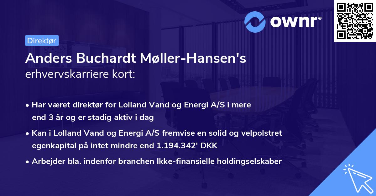 Anders Buchardt Møller-Hansen's erhvervskarriere kort