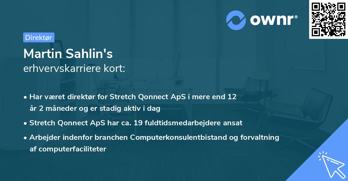 Martin Sahlin's erhvervskarriere kort