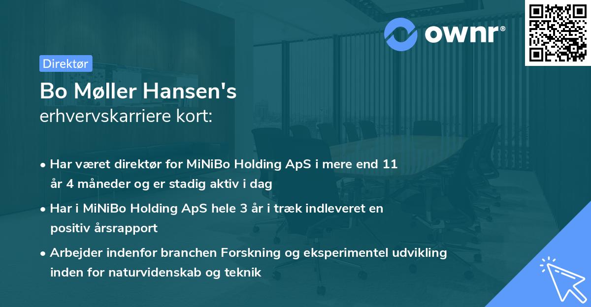 Bo Møller Hansen's erhvervskarriere kort