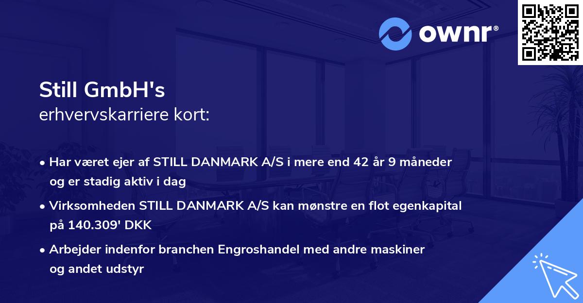 Still GmbH's erhvervskarriere kort