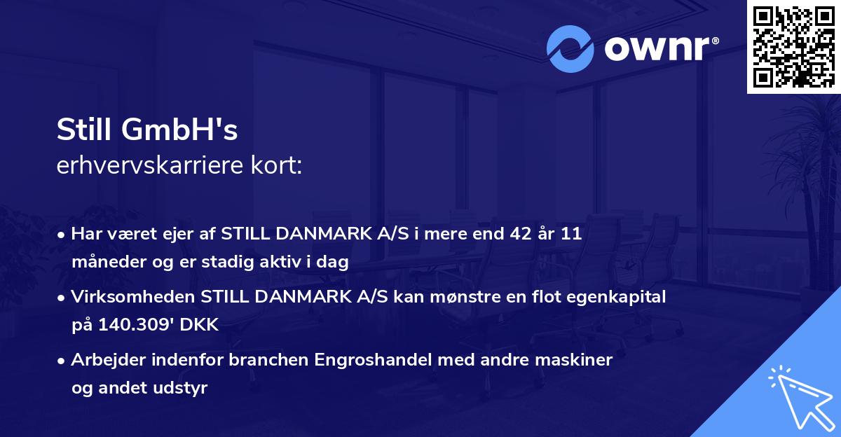 Still GmbH's erhvervskarriere kort