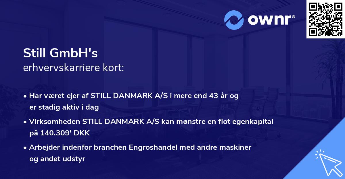 Still GmbH's erhvervskarriere kort